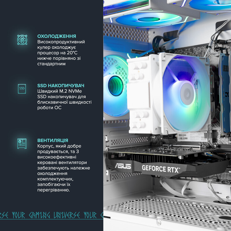 Игровой компьютер ASGARD GAMER RTX 5050 / Ryzen 5 5600 / DDR4 32GB / SSD 1TB (ASG-G-5050-7571)
