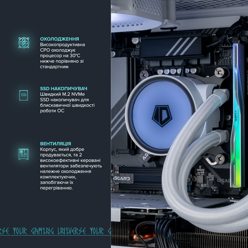 Игровой компьютер ASGARD GAMER RTX 5060 Ti 16GB / Ryzen 7 8700F / DDR5 32GB / SSD 1TB (ASG-G-5060T16-7579)