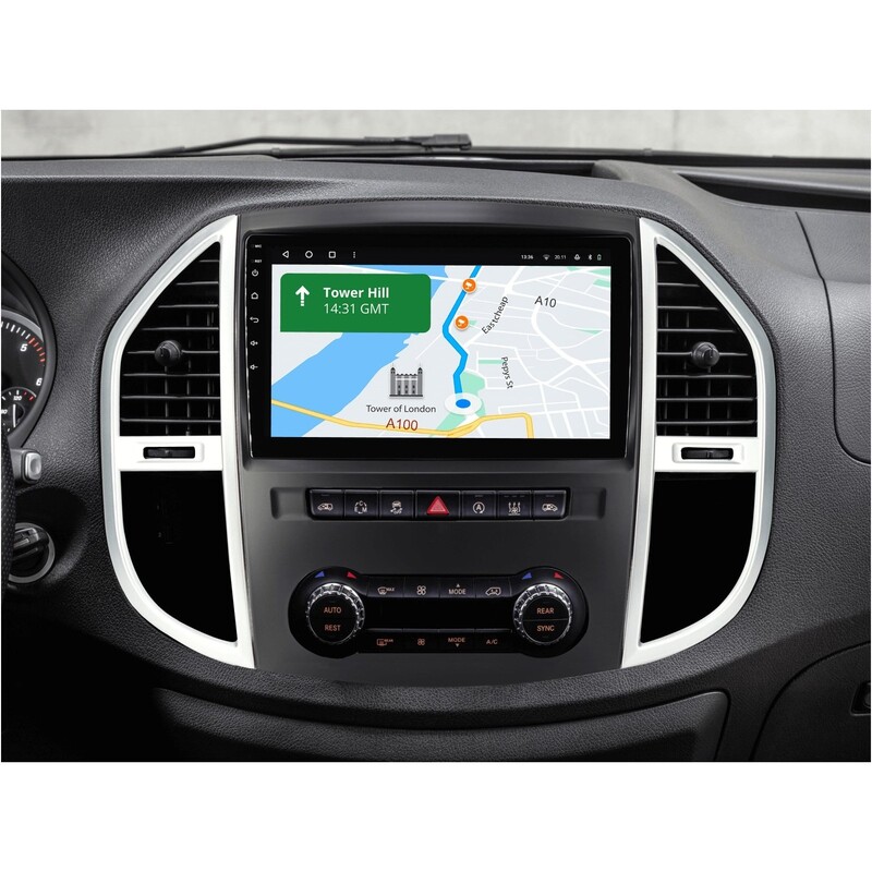 Штатна магнітола Gazer T6010 Pro для Mercedes-Benz Vito 3 (W447) 2014-2020 (T6010-W447-PROMAX)