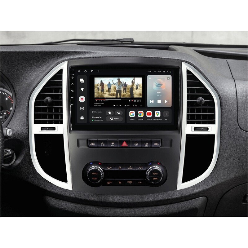 Штатна магнітола Gazer T6010 Pro для Mercedes-Benz Vito 3 (W447) 2014-2020 (T6010-W447-PROMAX)