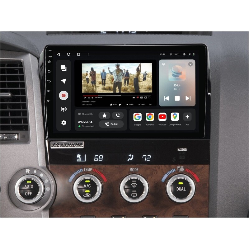 Штатная магнитола Gazer T6010 Pro для Toyota Tundra (XK50) 2007-2013, Sequoia (XK60) 2008-2017 (T6010-XK50-PRO)