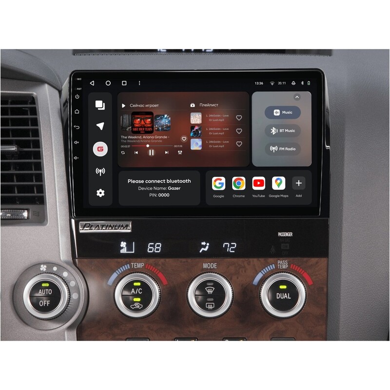 Штатная магнитола Gazer T6010 Pro для Toyota Tundra (XK50) 2007-2013, Sequoia (XK60) 2008-2017 (T6010-XK50-PRO)