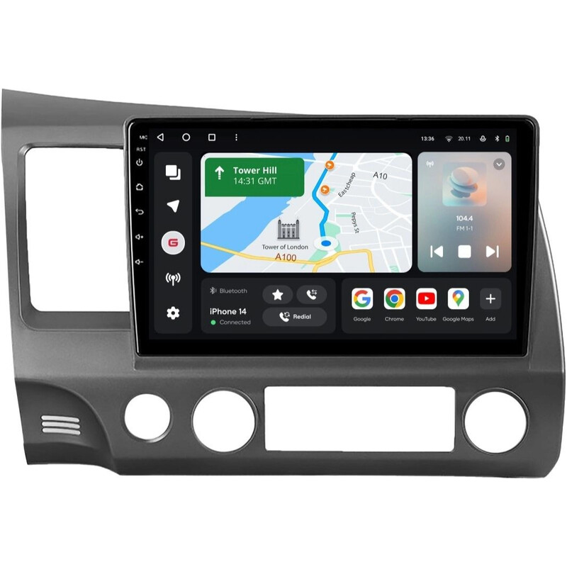 Штатная магнитола Gazer T6010 Pro для Honda Civic VIII (FK, FN, FD) 2005-2012 (T6010-FA-PROMAX)