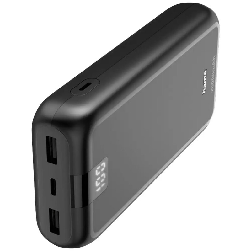 Универсальная мобильная батарея Hama 20000mAh 15W Black (00201710)