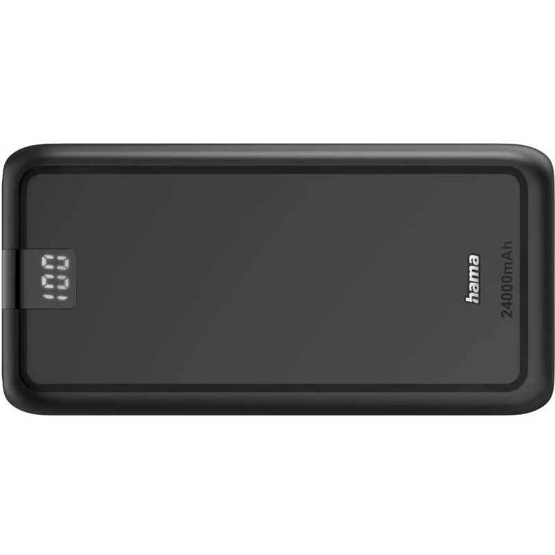 Универсальная мобильная батарея Hama 24000mAh 15W Black (00201711)