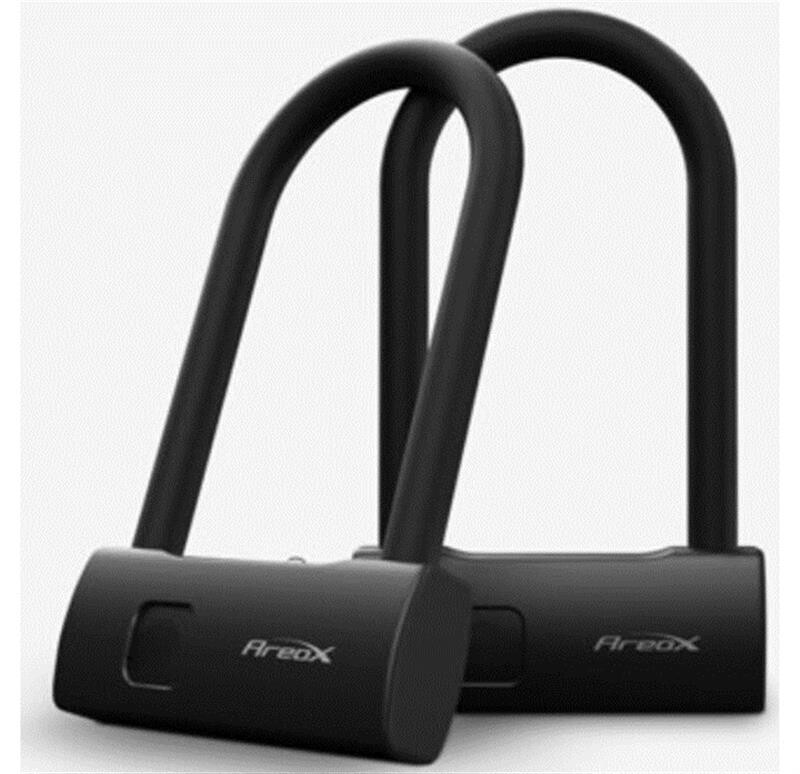 Замок для велосипеда Xiaomi Areox Іntelligent Fingerprint U-lock Short Black