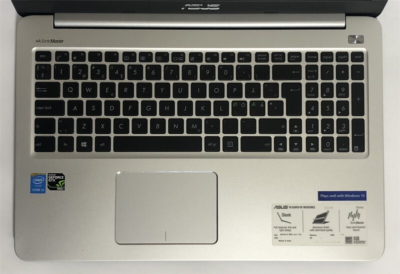 Ноутбук Asus K501LX / 15.6" FullHD / i5-5200U / 8GB / 1TB HDD / NVidia GeForce GTX 950M, 2GB / Win10 - Б/у
