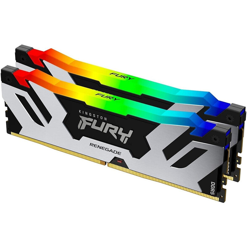 Модуль пам`яті DDR5 2x16GB/7200 Kingston Fury Renegade RGB Black (KF572C38RSAK2-32)
