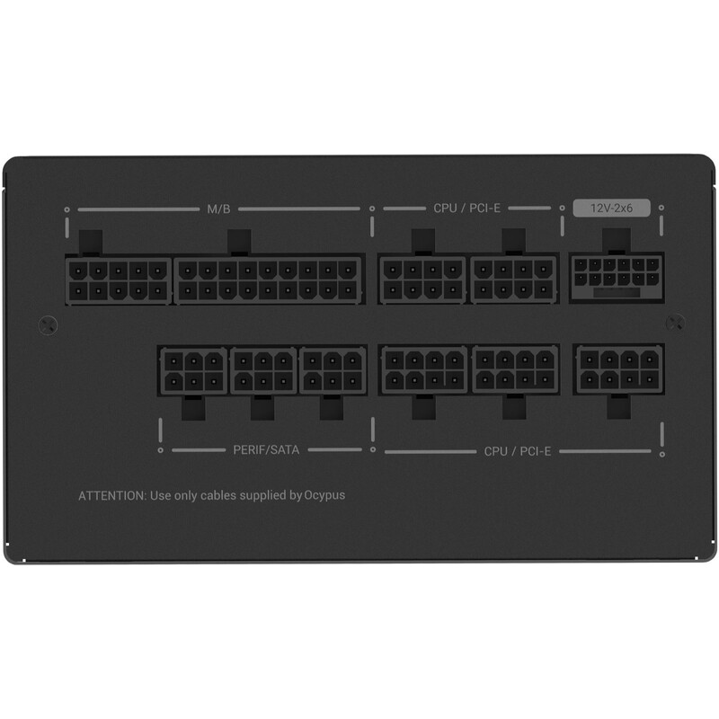Блок питания Ocypus Iota P1000S 1000W ATX 3.1 80+ Gold Black (Iota-P1000S-GFFBK025X-EU)