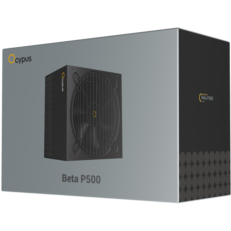 Блок питания Ocypus Beta P500 500W ATX 2.53 Black (BETA-P500-N1HDBK024X-EU)