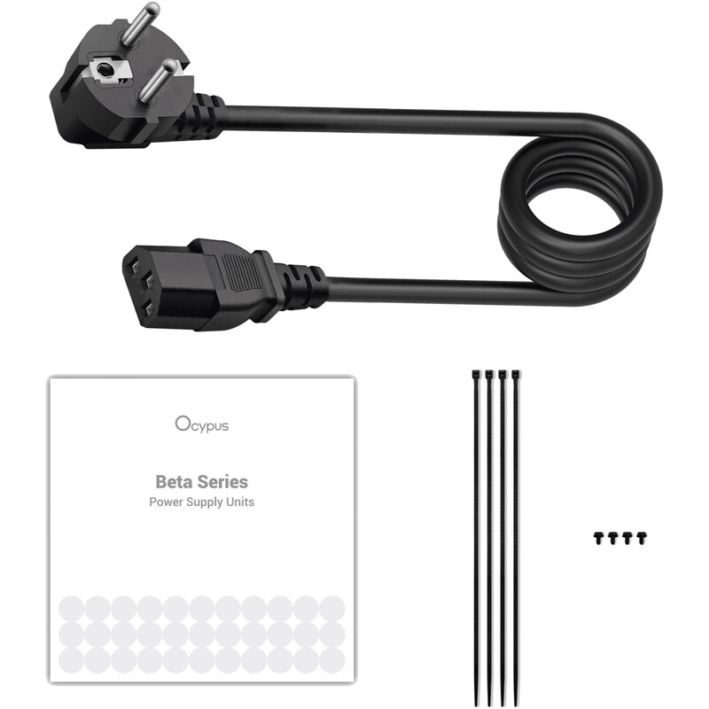 Блок питания Ocypus Beta P400 400W ATX 2.53 Black (BETA-P400-N1HDBK024X-EU)