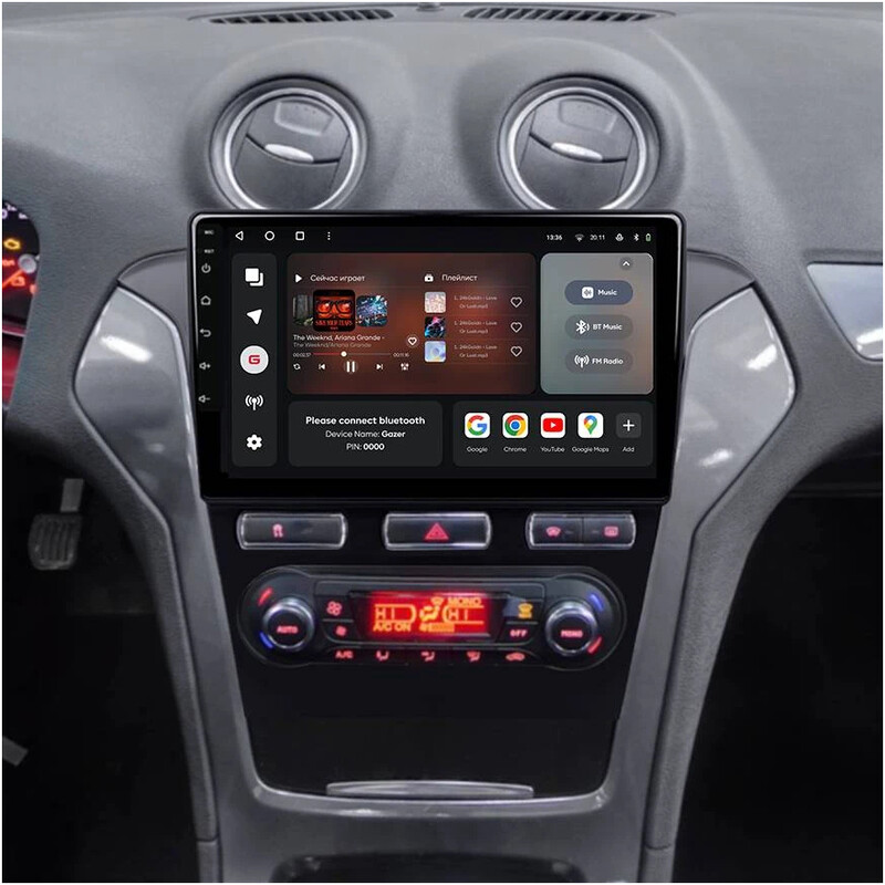 Штатна магнітола Gazer T6010 Pro для Ford Mondeo IV 2011-2014 (T6010-CD350-PROMAX)