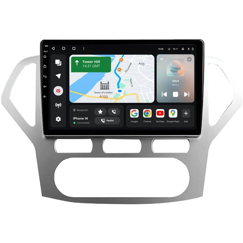 Штатна магнітола Gazer T6010 Pro для Ford Mondeo III 2006-2010 (T6010-CD345-PROMAX)