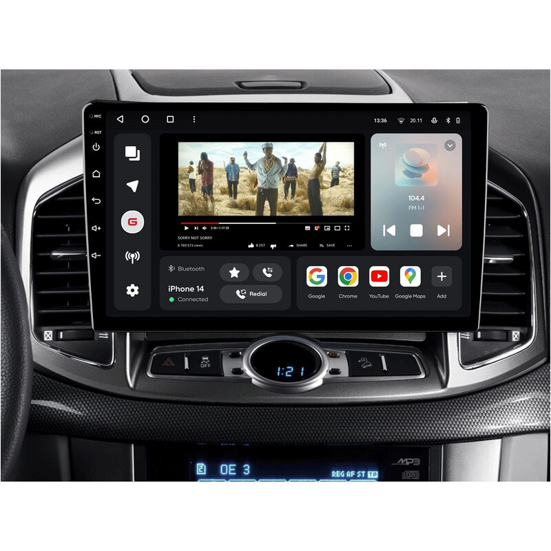 Штатна магнітола Gazer T6010 Pro для Chevrolet Captiva I 2011-2016 (T6010-C140-PROMAX)