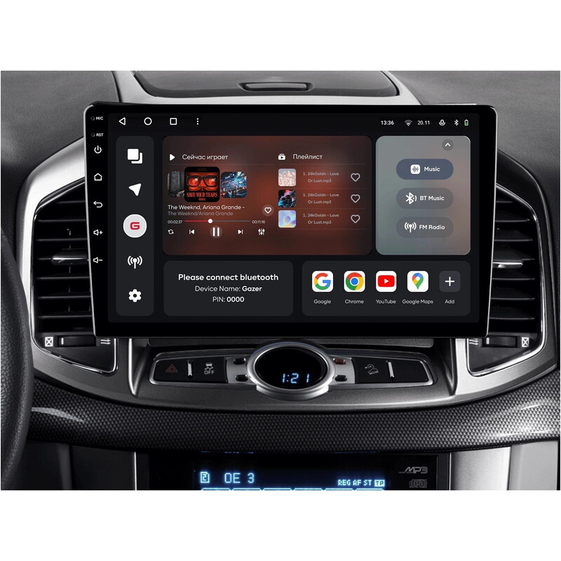 Штатна магнітола Gazer T6010 Pro для Chevrolet Captiva I 2011-2016 (T6010-C140-PRO)