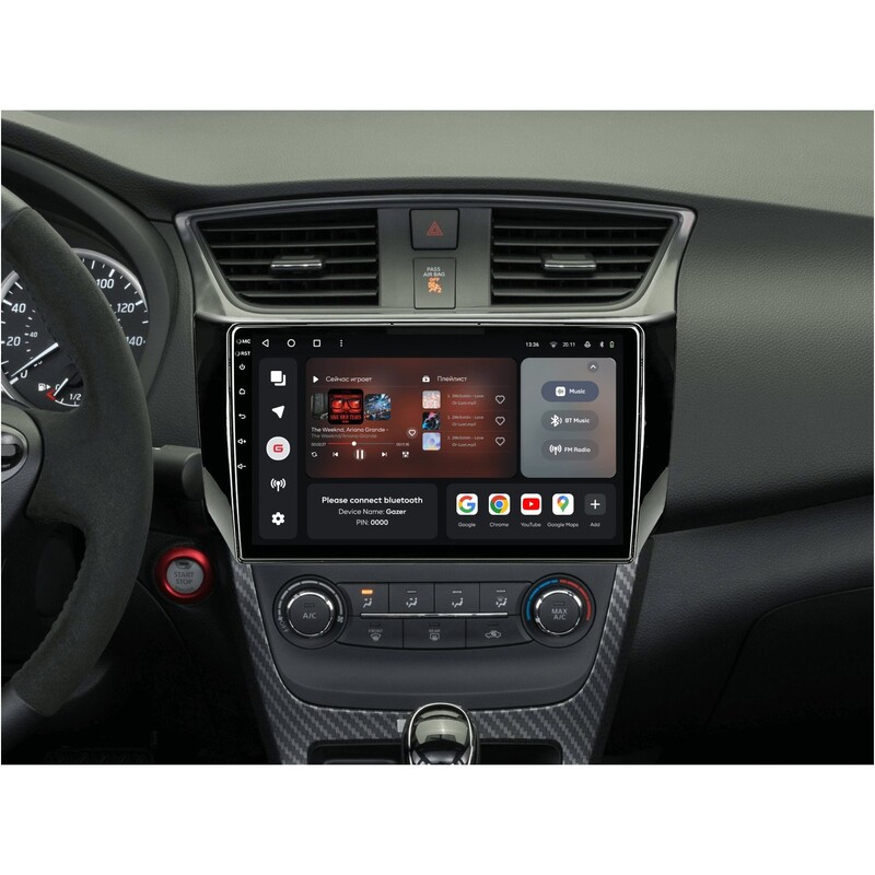 Штатна магнітола Gazer T6010 для Nissan Sentra 2012-2017 (T6010-B17)