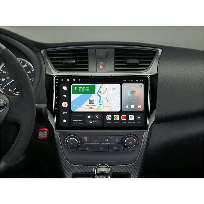 Штатна магнітола Gazer T6010 для Nissan Sentra 2012-2017 (T6010-B17)