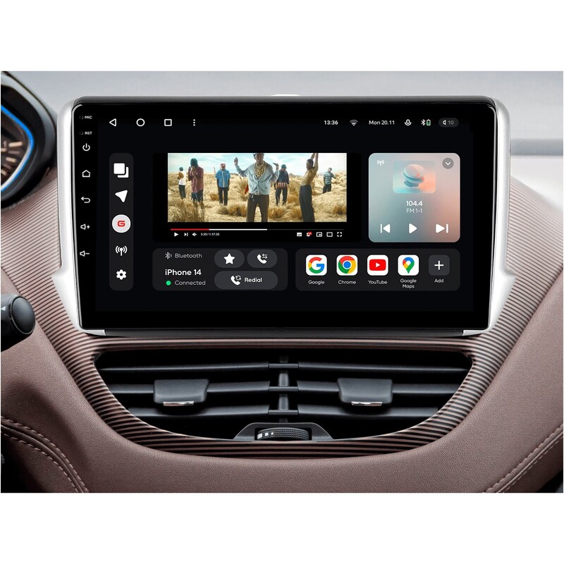 Штатная магнитола Gazer T6010 для Peugeot 2008 I, 208, 2013-2020 (T6010-A94F)