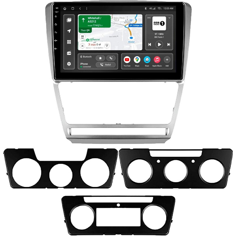 Штатная магнитола Gazer T6010 Pro для Skoda Octavia II A5 (1Z) 2008-2013 (T6010-1Z-PRO)