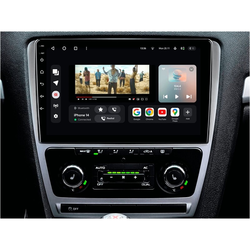 Штатная магнитола Gazer T6010 Pro для Skoda Octavia II A5 (1Z) 2008-2013 (T6010-1Z-PRO)
