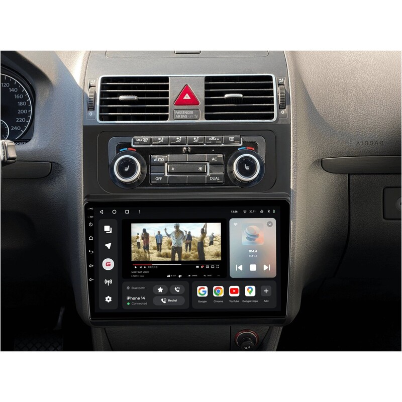 Штатна магнітола Gazer T6010 Pro Max для Volkswagen Touran I (1T) 2010-2015 (T6010-1TF-PROMAX)