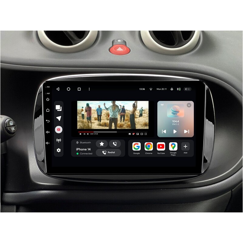 Штатна магнітола Gazer T6009 Pro Max для Smart Fortwo 3 (C453, A453, W453) 2014-2020 (T6009-W453-PROMAX)