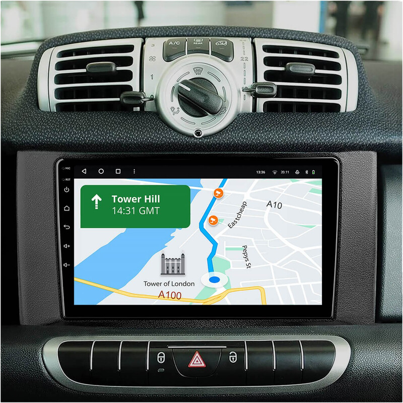 Штатная магнитола Gazer T6009 Pro для Smart Fortwo 2 (W451) 2010-2015 (T6009-W451-PRO)