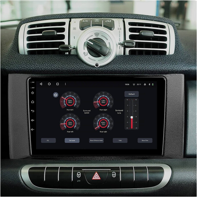 Штатная магнитола Gazer T6009 Pro для Smart Fortwo 2 (W451) 2010-2015 (T6009-W451-PRO)