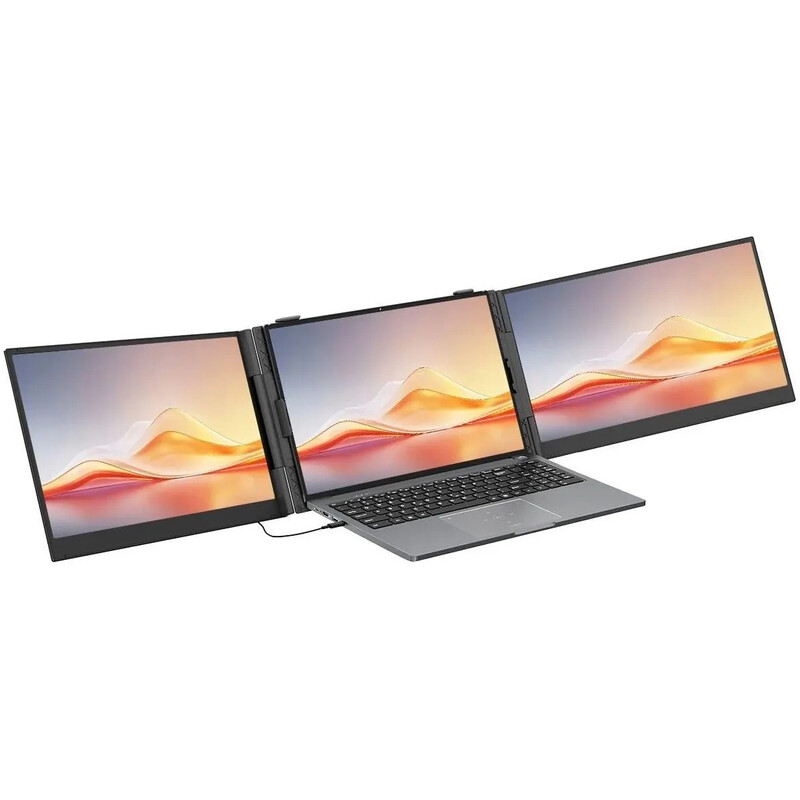 Монітор портативний Blackview 14" DCM6 Pro Dual Screen (BVDCM6PRO) IPS Grey