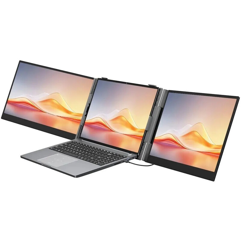 Монітор портативний Blackview 14" DCM6 Pro Dual Screen (BVDCM6PRO) IPS Grey