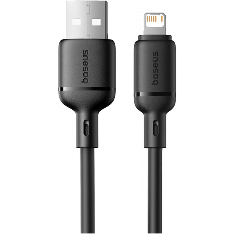 Кабель Baseus Silky Series Fast Charging USB Type-A - Lightning (M/M), 2.4A, 1 м, Black (P10377702113-00)