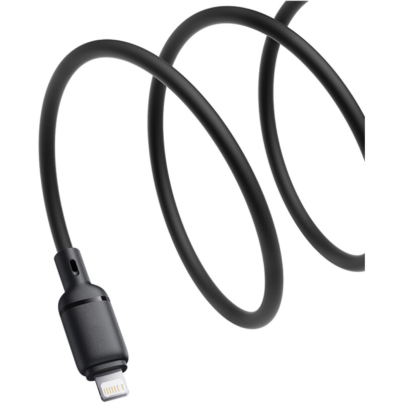 Кабель Baseus Silky Series Fast Charging USB Type-A - Lightning (M/M), 2.4A, 1 м, Black (P10377702113-00)