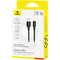 Фото - Кабель Baseus Silky Series Fast Charging USB Type-A - Lightning (M/M), 2.4A, 1 м, Black (P10377702113-00) | click.ua
