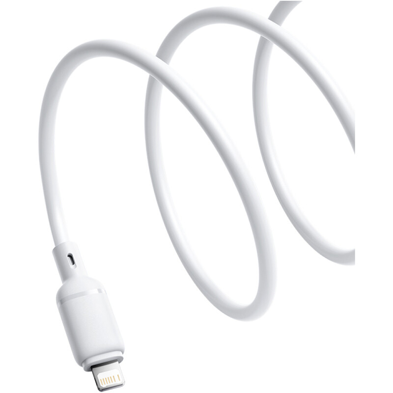 Кабель Baseus Silky Series Fast Charging USB Type-A - Lightning (M/M), 2.4A, 2 м, White (P10377702213-01)