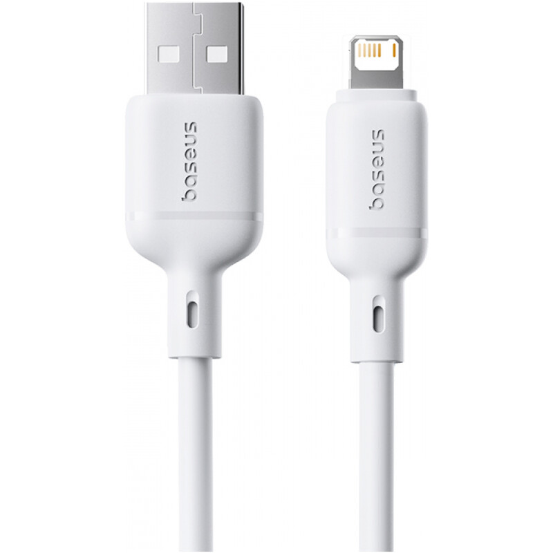 Кабель Baseus Silky Series Fast Charging USB Type-A - Lightning (M/M), 2.4A, 2 м, White (P10377702213-01)
