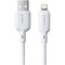 Фото - Кабель Baseus Silky Series Fast Charging USB Type-A - Lightning (M/M), 2.4A, 2 м, White (P10377702213-01) | click.ua