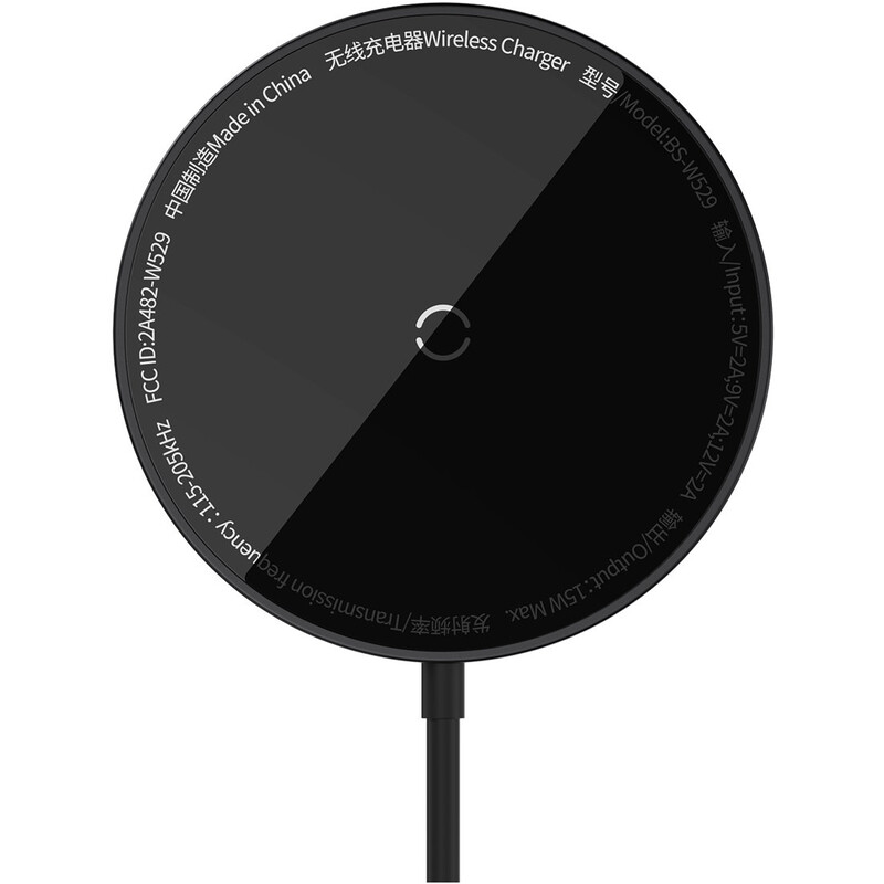 Беспроводное зарядное устройство Baseus Simple Mini3 Magnetic Wireless Charger 15W Black (CCJJ040001)