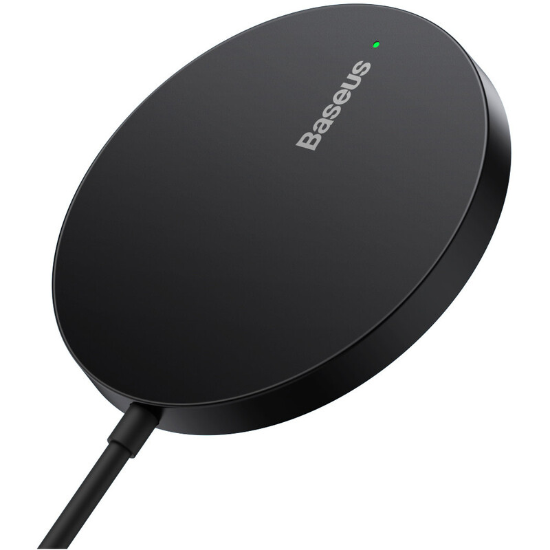 Беспроводное зарядное устройство Baseus Simple Mini3 Magnetic Wireless Charger 15W Black (CCJJ040001)
