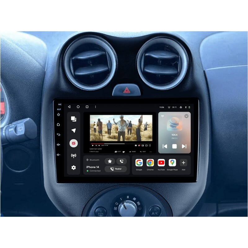Штатна магнітола Gazer T6009 Pro для Nissan Micra, March 2010-2013 (T6009-K13-PRO)