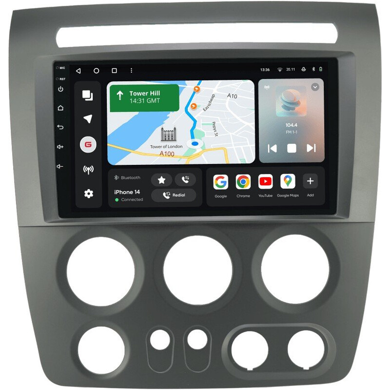 Штатная магнитола Gazer T6009 Pro Max для Hummer H3 I 2005-2010 (T6009-GMT345-PROMAX)