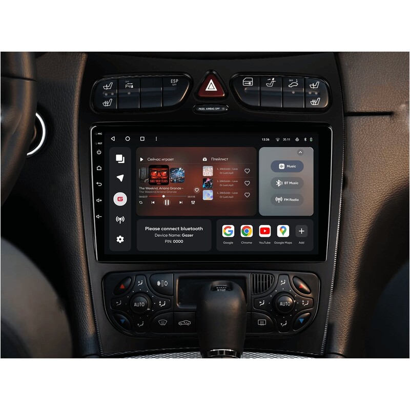 Штатна магнітола Gazer T6009 Pro Max для Mercedes-Benz CLK-Class (C209, A209) 2002-2005 (T6009-C209-PROMAX)