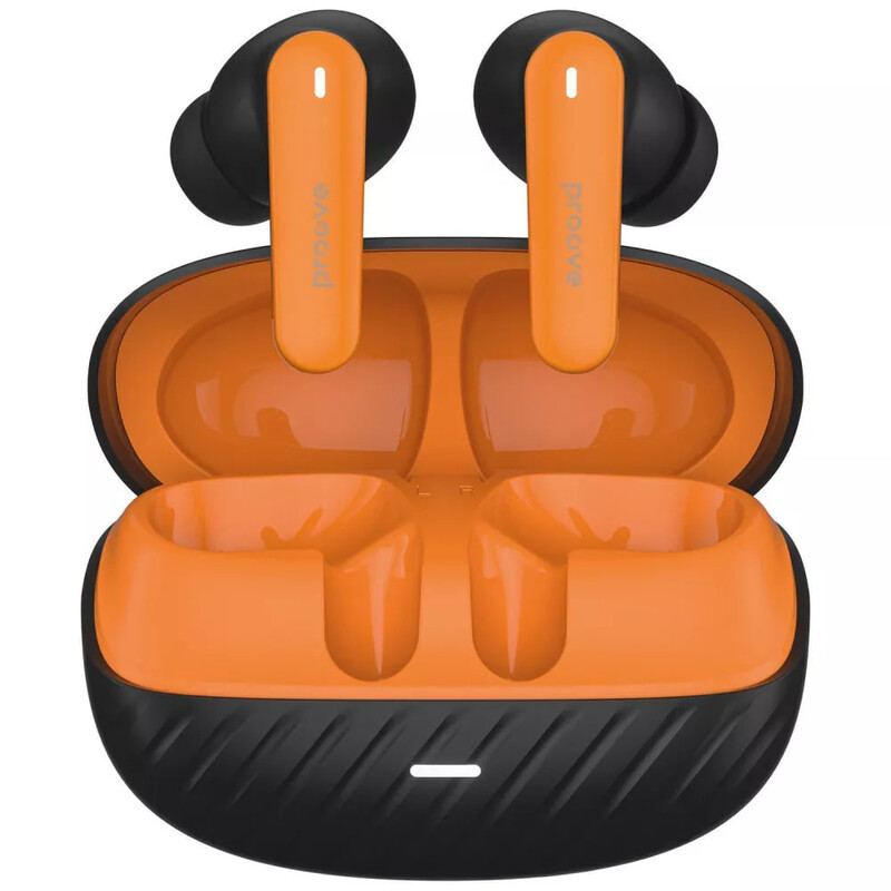 Bluetooth-гарнитура Proove Blitz II TWS With Hybrid ANC (APP) Black Orange (TWBL2001AP20)
