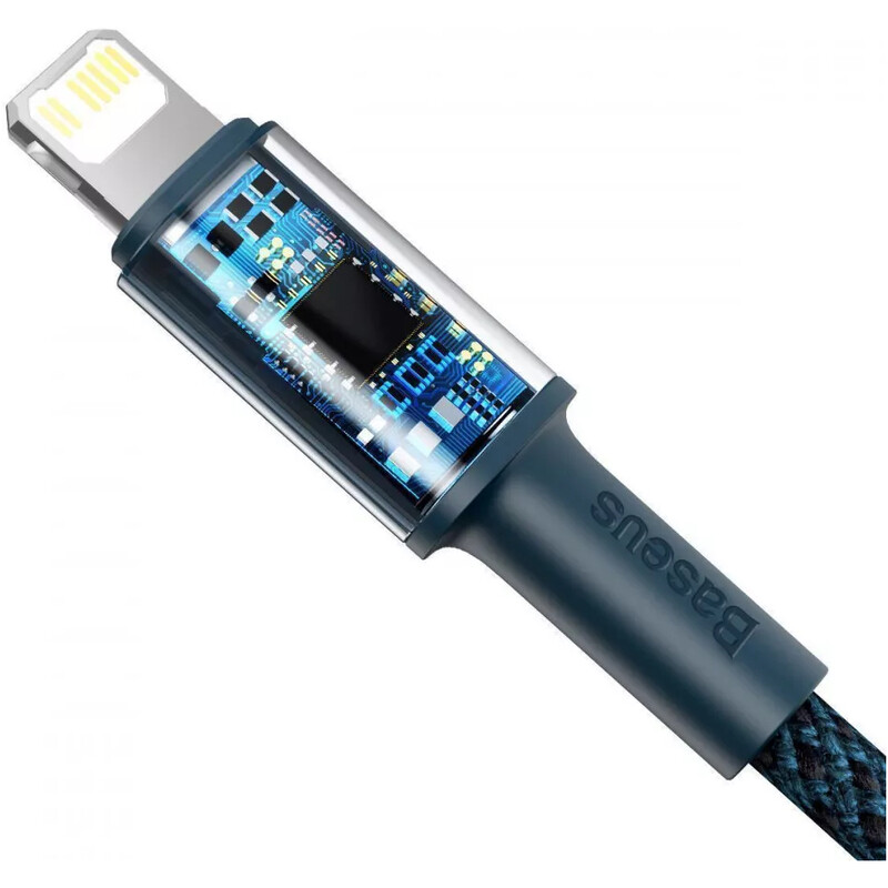Кабель Baseus High Density Braided USB Type-C - Lightning (M/M), 20W, 1 м, Blue (CATLGD-03)