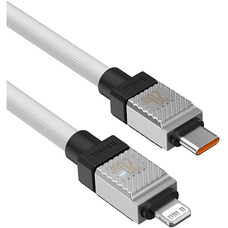 Кабель Baseus CoolPlay Series Fast Charging USB Type-C - Lightning (M/M), 20W, 1 м, White (CAKW000002)