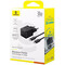 Фото - Сетевое зарядное устройство Baseus Palm Fast Charger 1C (1USB-C) 30W Black (P10111605113-01) + кабель USB Type-C 1 м | click.ua