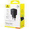Фото - Сетевое зарядное устройство Baseus Palm Fast Charger C+U (1USB, 1USB-C) 20W Black (P10111608113-00) | click.ua