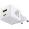 Фото - Сетевое зарядное устройство Baseus Palm Fast Charger C+U (1USB, 1USB-C) 20W White (P10111608213-00) | click.ua