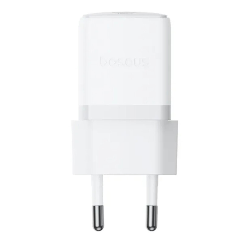 Мережевий зарядний пристрій Baseus Palm Fast Charger 1C (1USB-C) 20W White (E0116400) + кабель Lightning 1 м