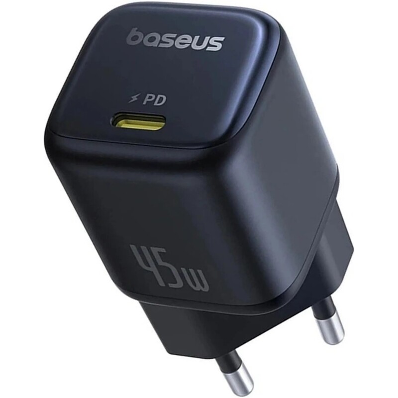 Сетевое зарядное устройство Baseus PicoGo GaN Fast Charger 1C (1USB-C) 45W Black (P10176800123-00)
