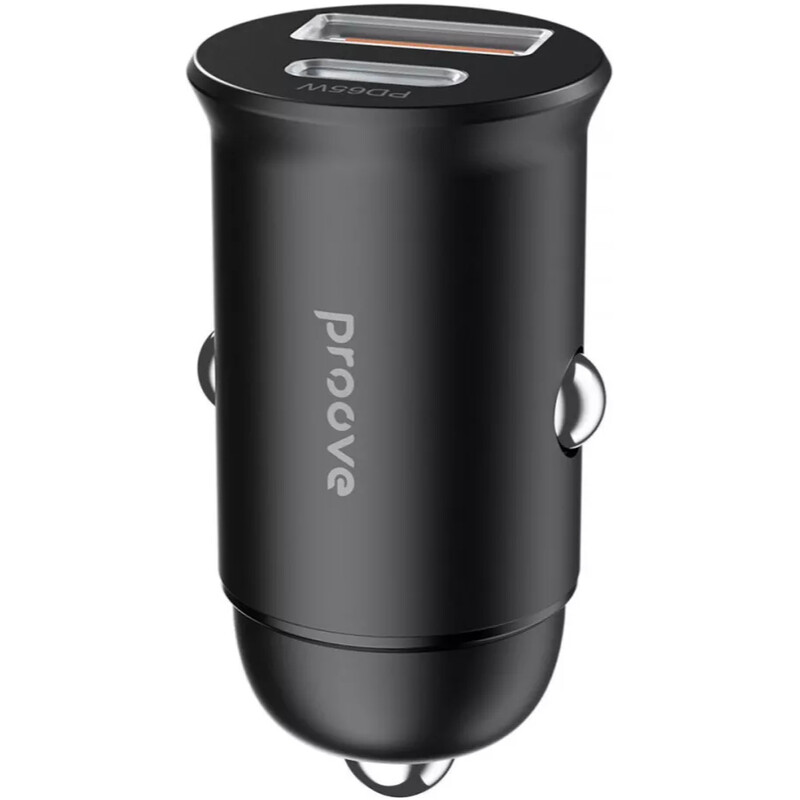 Автомобильное зарядное устройство Proove Tiny Power Pro (1USB, 1USB-C) 65W Black (ACTP65110001)